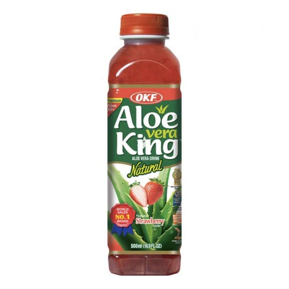 Bibita all'Aloe al gusto Fragola 500ml